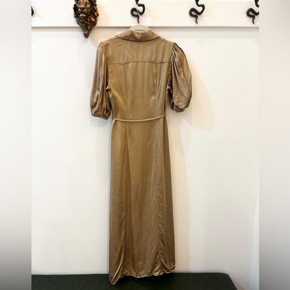 & Other Stories Belted Puff Sleeve Midi Dress - Picture 5 of 12